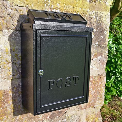 Yale Texas Wall Mountable Postbox Black 